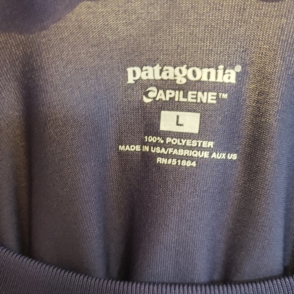 PATAGONIA‎ Apilene shirt mens L blue lightweight outdoor long sleeve - Picture 2 of 8
